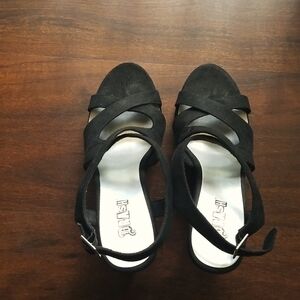 Ladies black High Heel Sandals